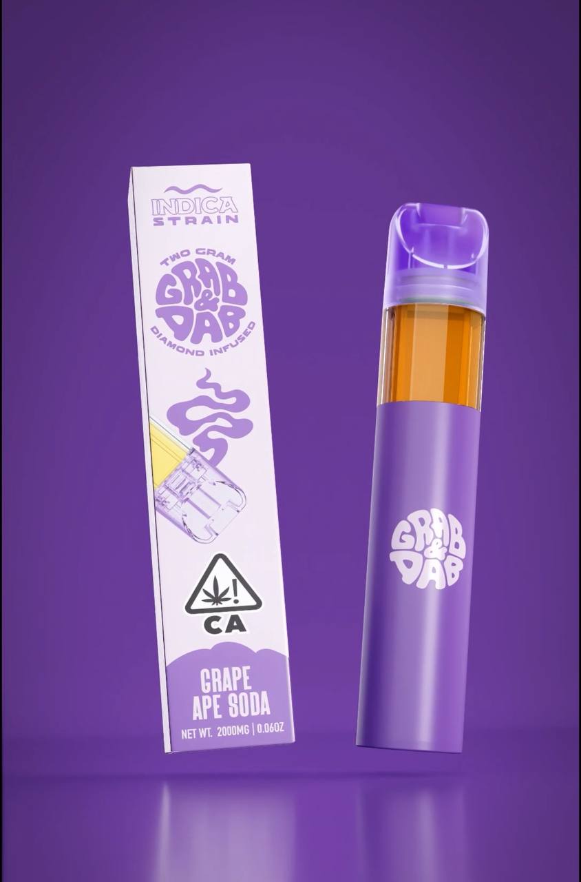 Grab & Dab Grape Ape Soda Disposable