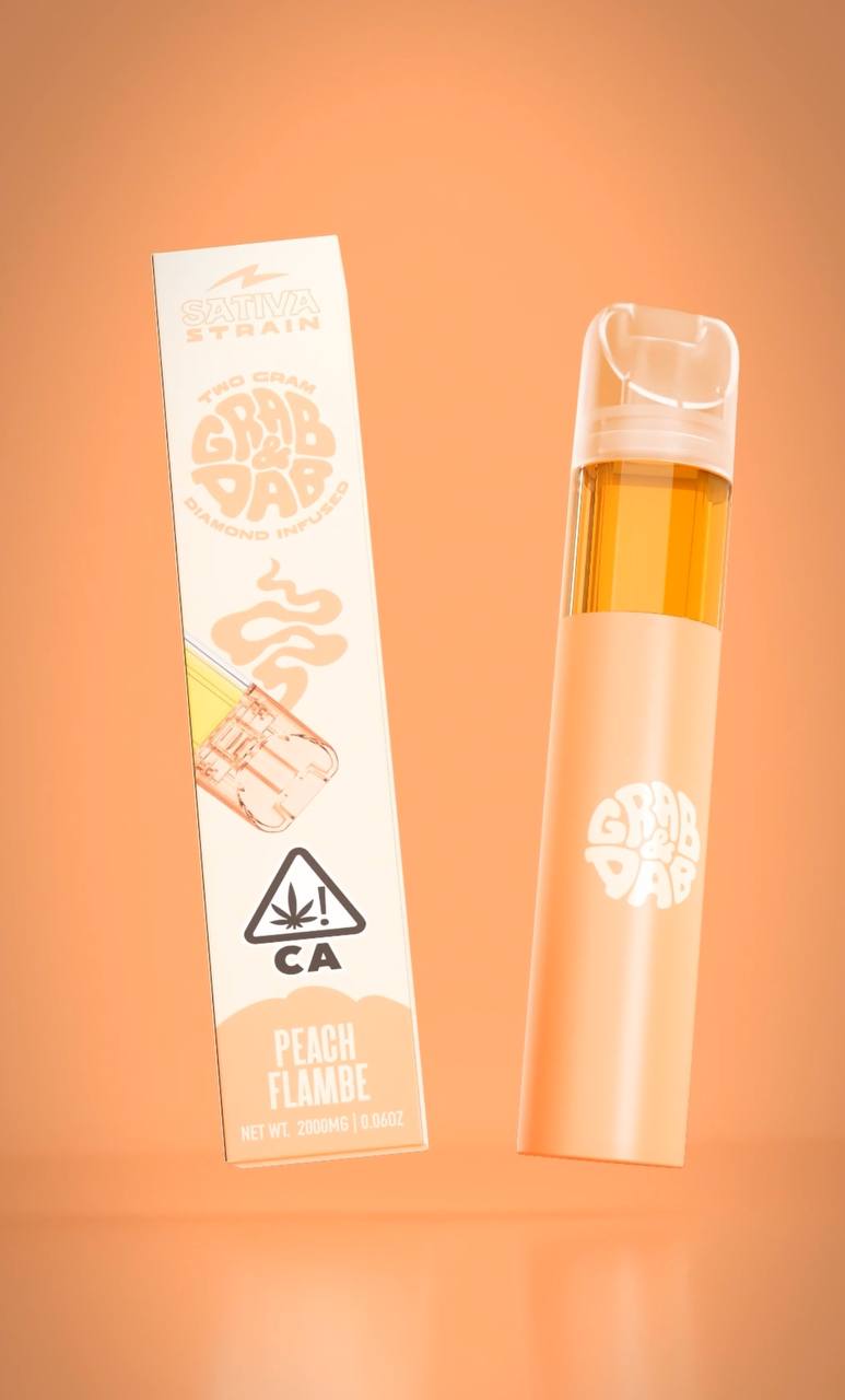 Grab & Dab Peach Flambé Disposable